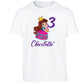 Personalised Any Name Age Girls T-Shirt