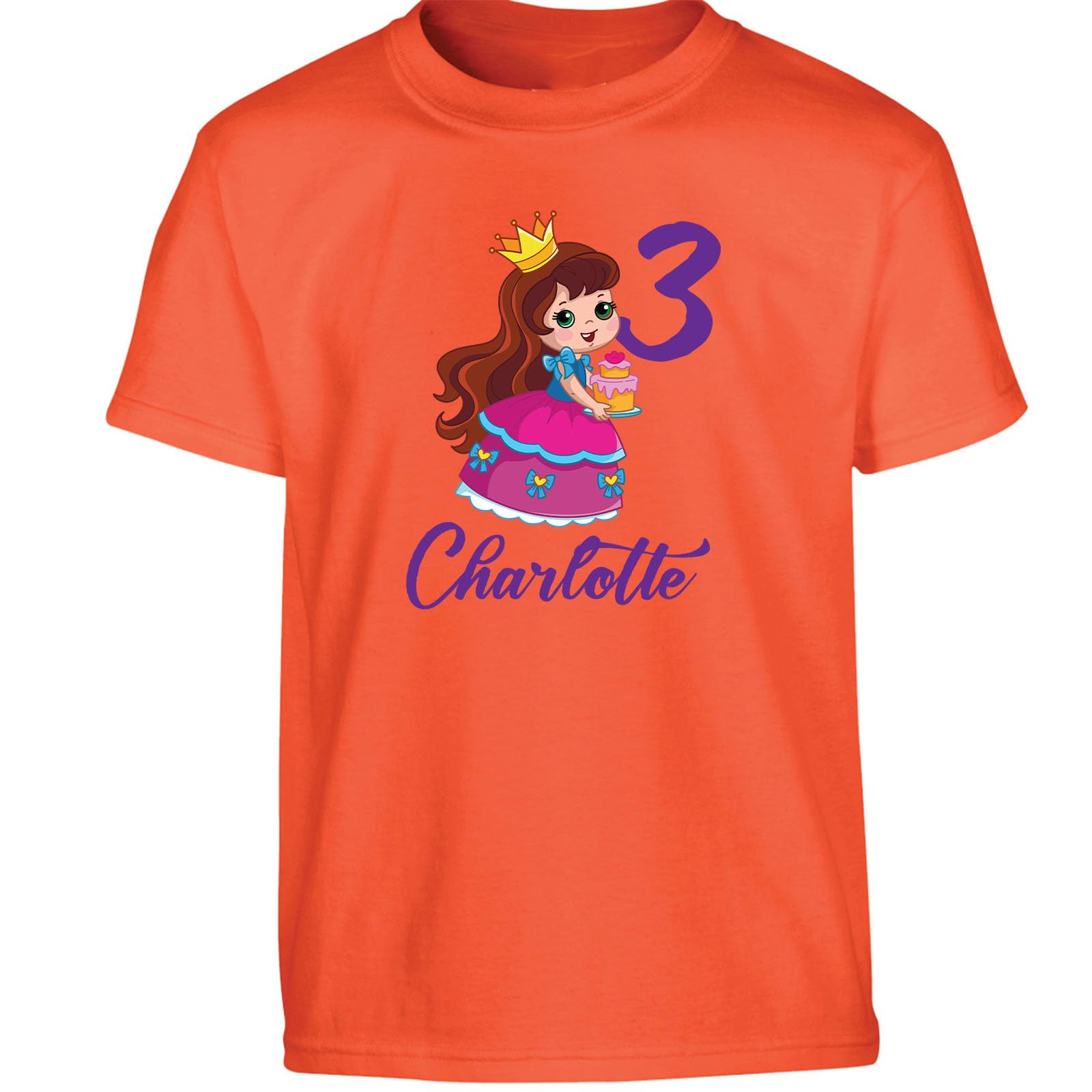 Personalised Girls T-Shirt | Custom Name & Age Girls Tops