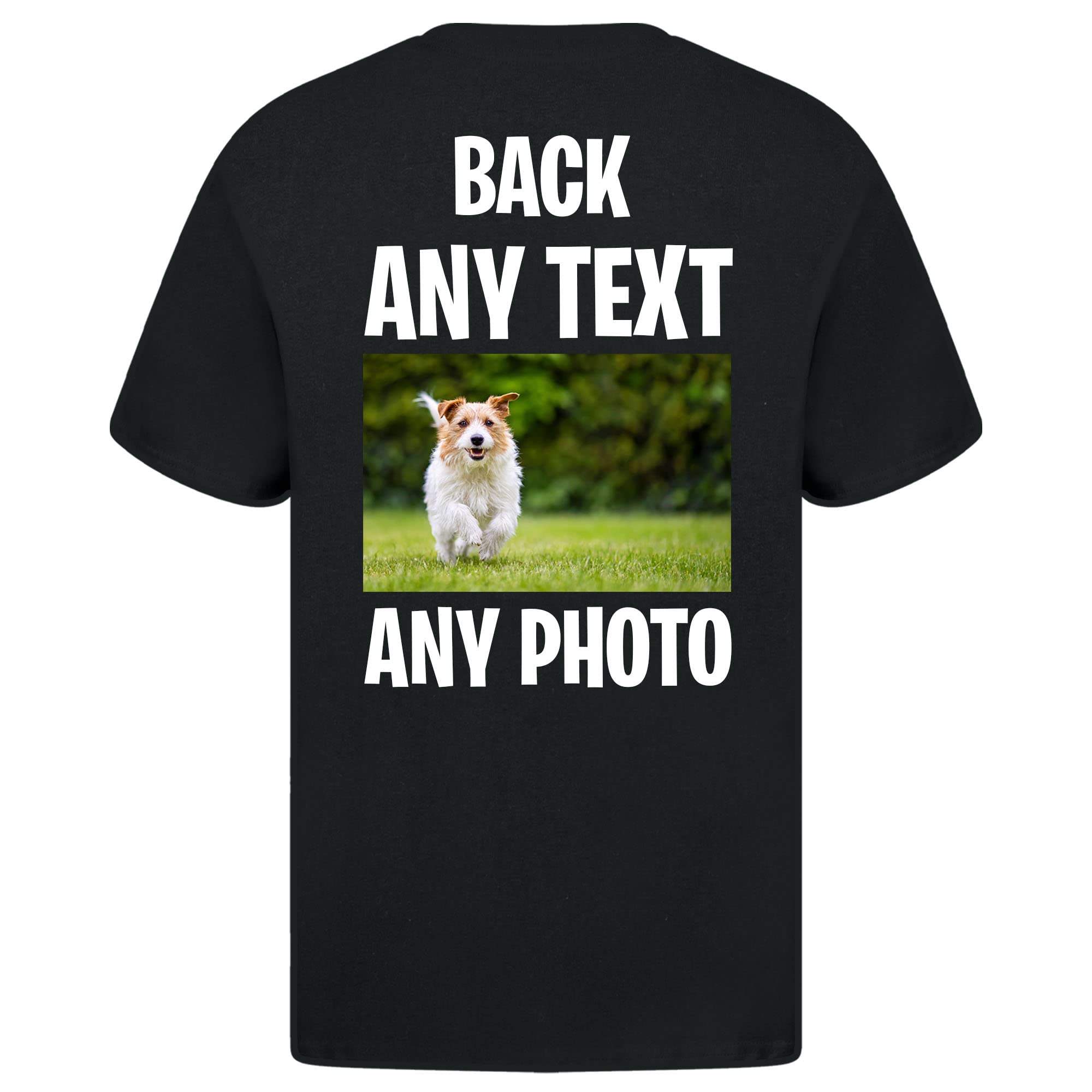 Personalised Any Photo, Any Text Workwear Mens Tshirt