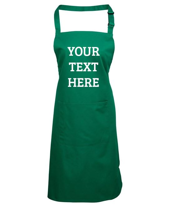 Personalised Any Text Any Logo Aprons For Women And Men