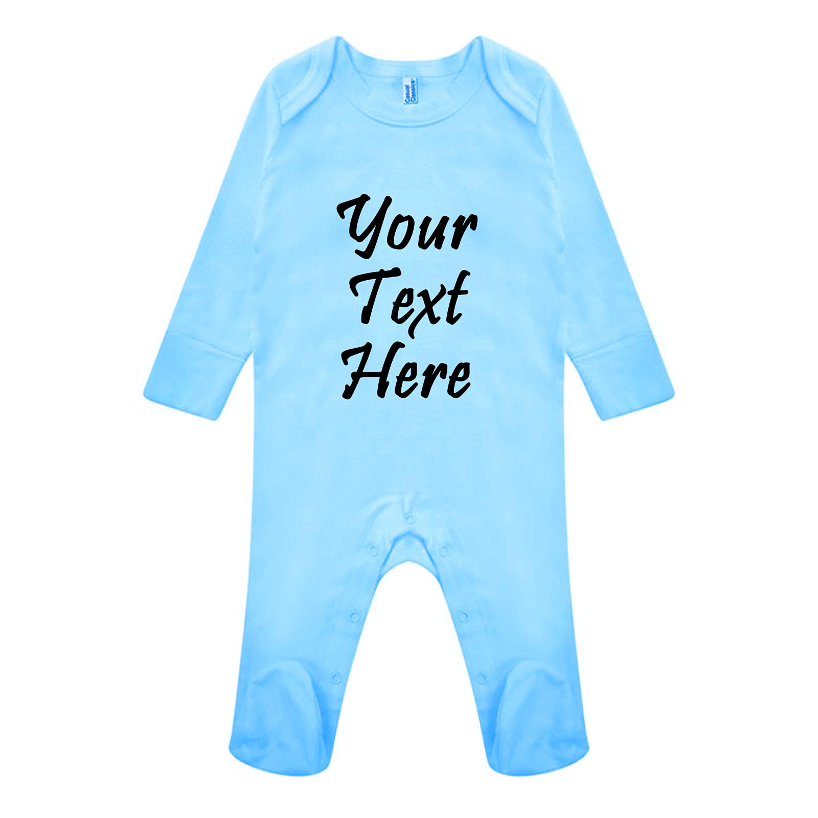 Personalised Any Text Newborn Baby Bodysuits
