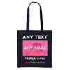 Personalised Any Text Customize Resuable Multicolor Shopping Tote bags