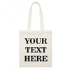 Personalised Any Text Customize Resuable Cotton Shopping Tote bags