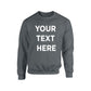 Personalised Any Text Sweatshirt Customised Jumper