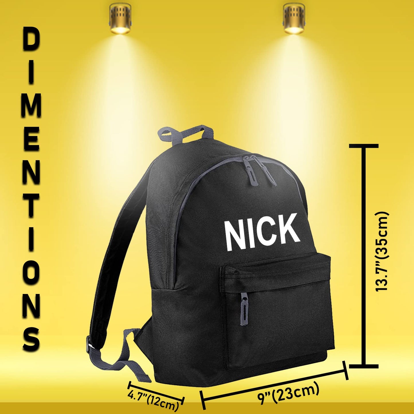 Personalised Any Text Customize School Backpacks for Boys and Girls