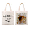 Personalised Any Text and Any Photo Custom Reusable Cotton Tote bags