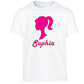 Personalised Baby Doll Custom Name Girls T-Shirt