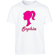 Personalised Baby Doll Top for Girls  - Custom Name T-Shirt