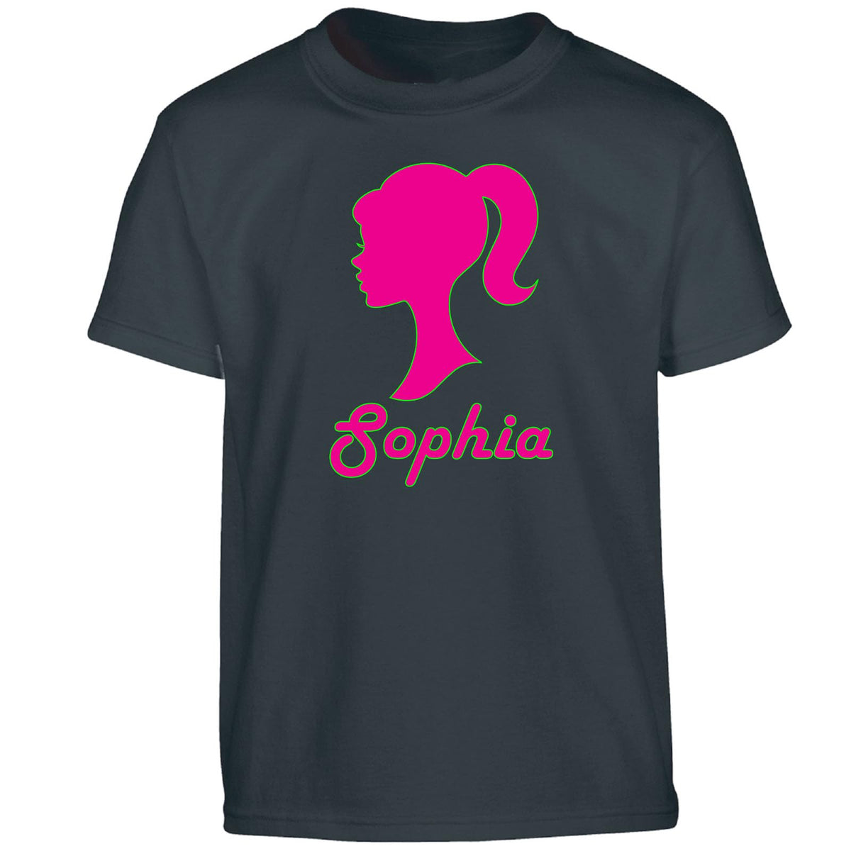 Personalised Baby Doll Top for Girls  - Custom Name T-Shirt