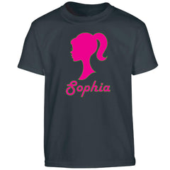 Personalised Baby Doll Top for Girls  - Custom Name T-Shirt