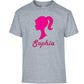 Personalised Baby Doll Custom Name Girls T-Shirt