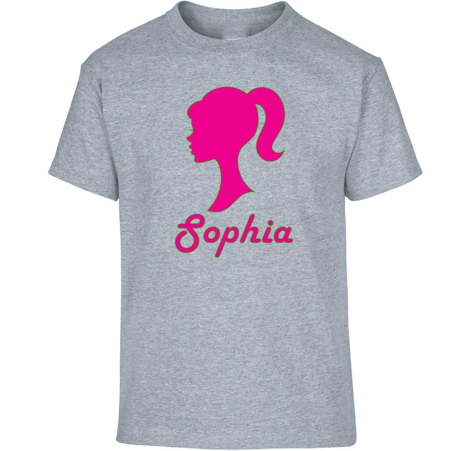 Personalised Baby Doll Custom Name Girls T-Shirt