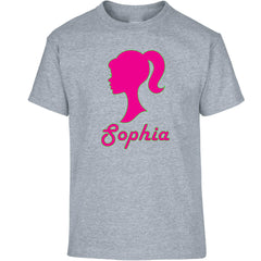 Personalised Baby Doll Top for Girls  - Custom Name T-Shirt
