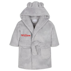 Personalised Embroidered Dressing Gown For Baby Kids
