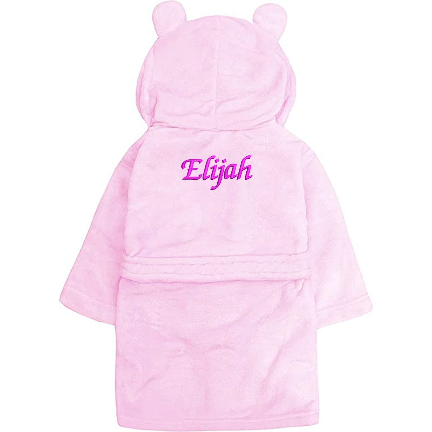 Personalised Embroidered Dressing Gown For Baby Kids