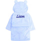 Personalised Embroidered Dressing Gown For Baby Kids