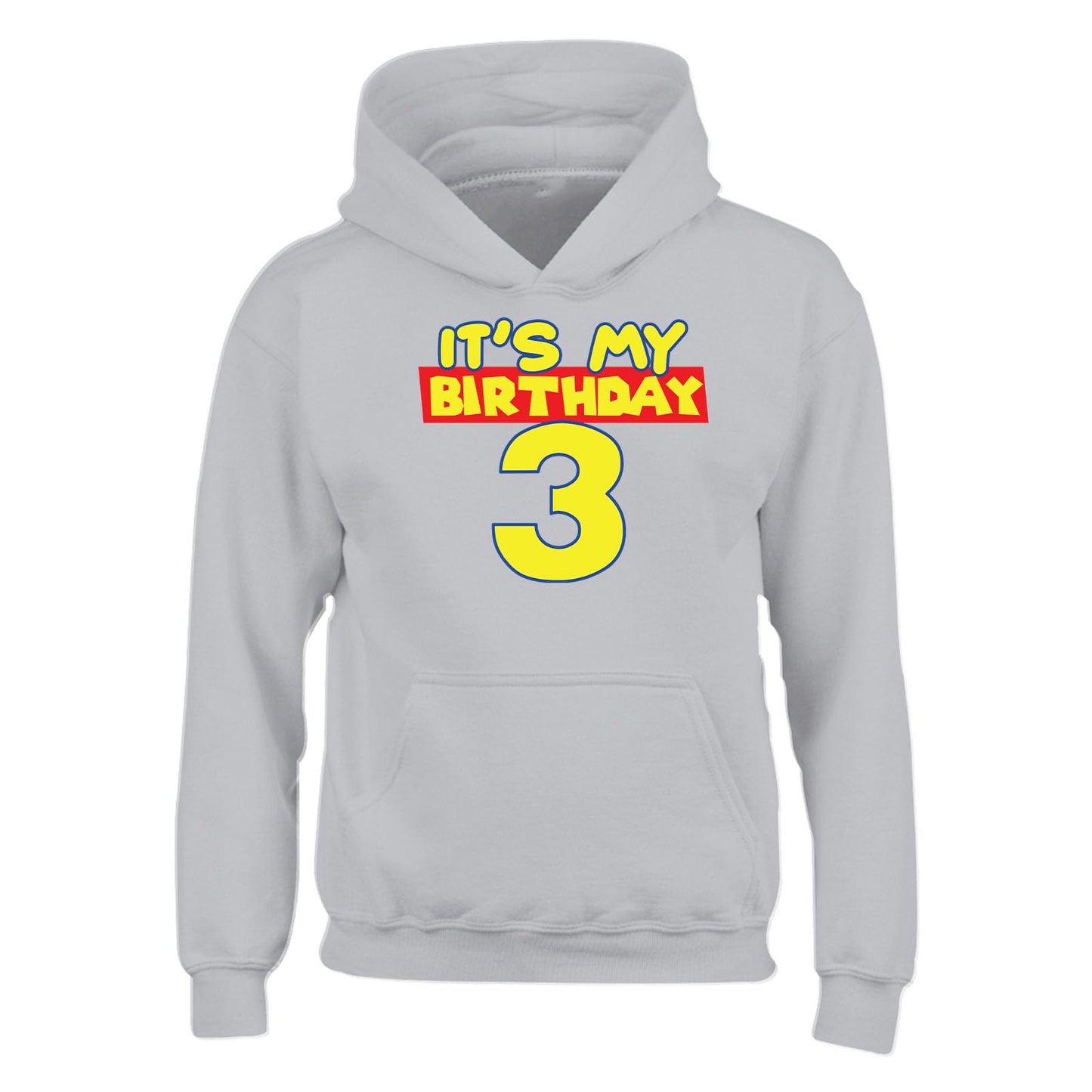 Personalised Custom Age Kids Hoody It's My Birthday Design