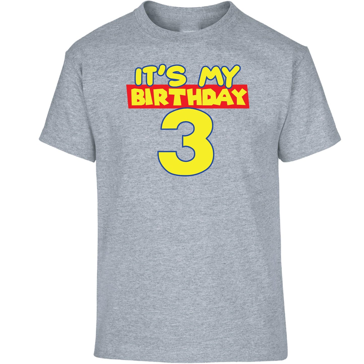 Personalised Custom Age Kids T-Shirt It's My Birthday Design