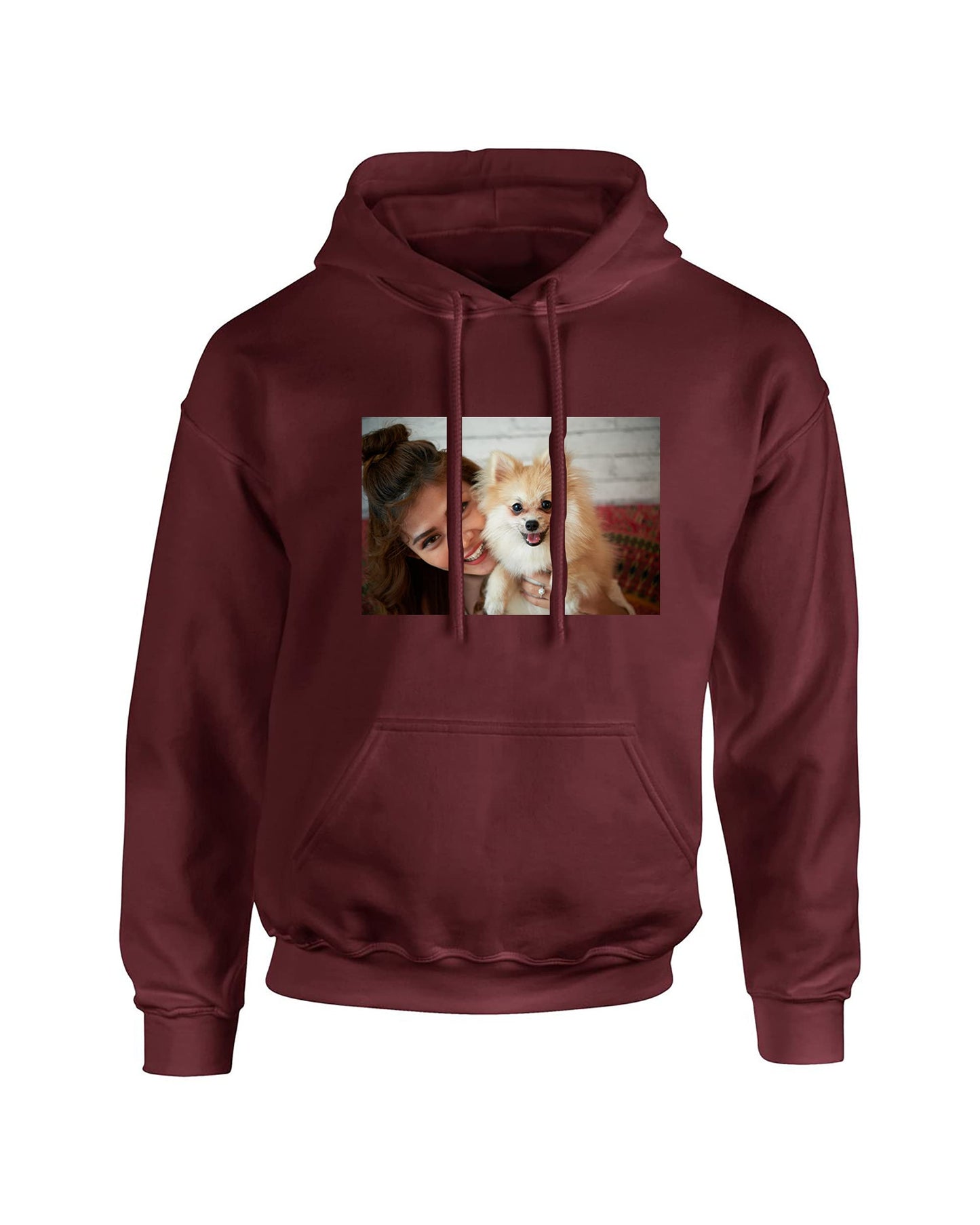 Personalised Hoodies Custom  Any Text Any Logo - Photo Customised Men's Hoodie-1