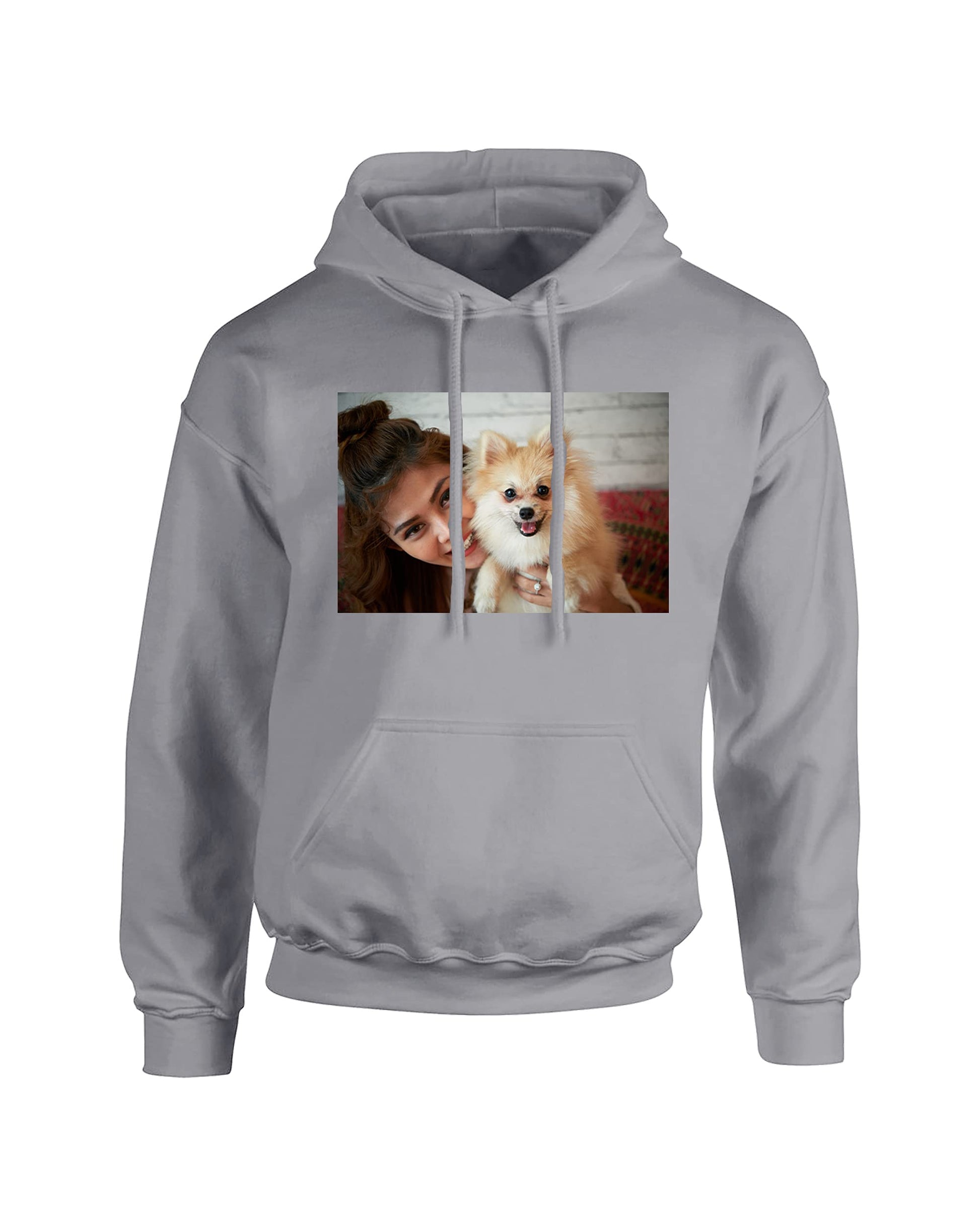 Personalised Hoodies Custom  Any Text Any Logo - Photo Customised Men's Hoodie-3