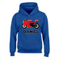 Personalised Custom Name Hoody for Kids  Motorbike Design