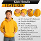 Custom Age Number Kids Birthday Hoody - Personalised Hoody for Boys and Girls-8