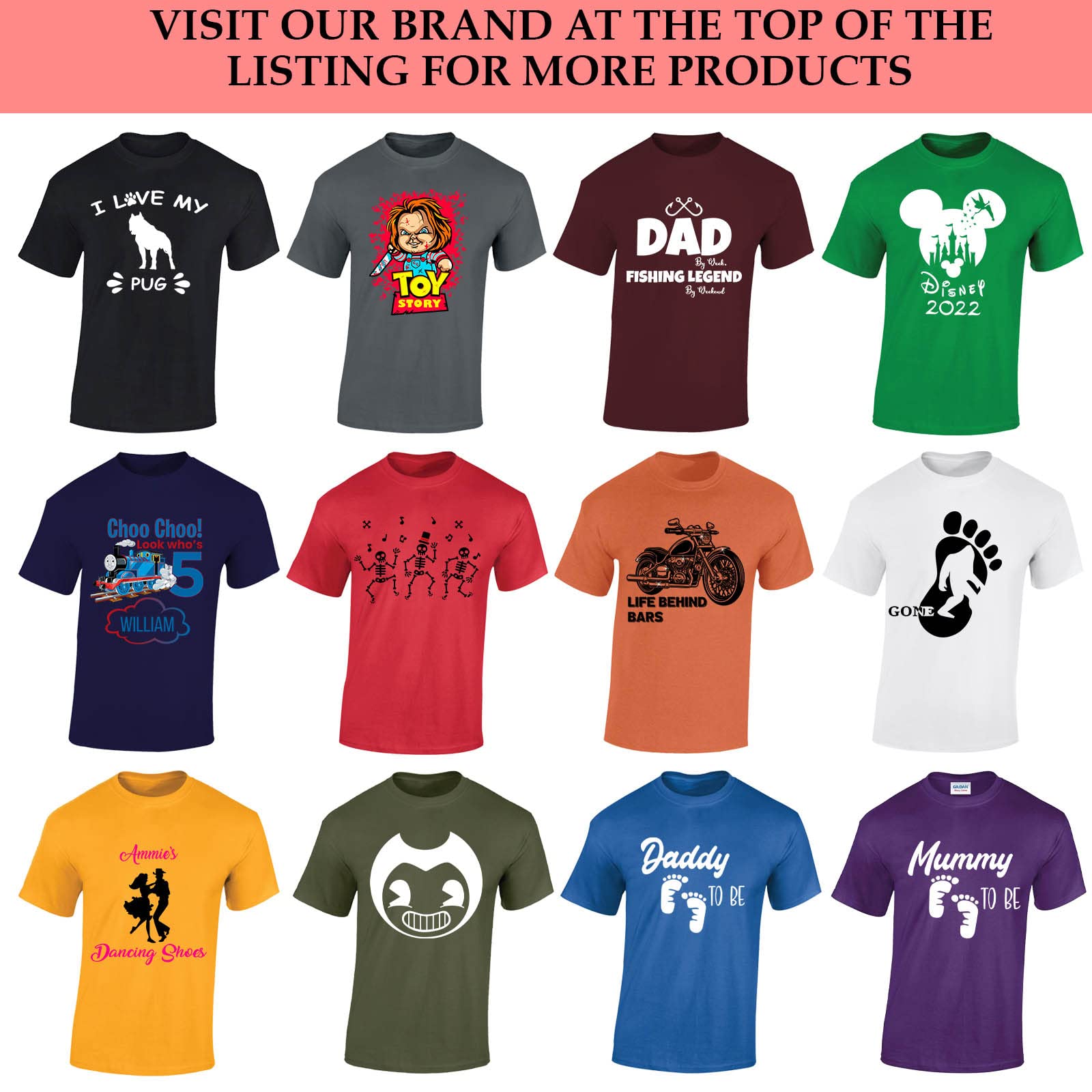 Personalised Custom Men's T-Shirt with Any Text, Photo, or Logo