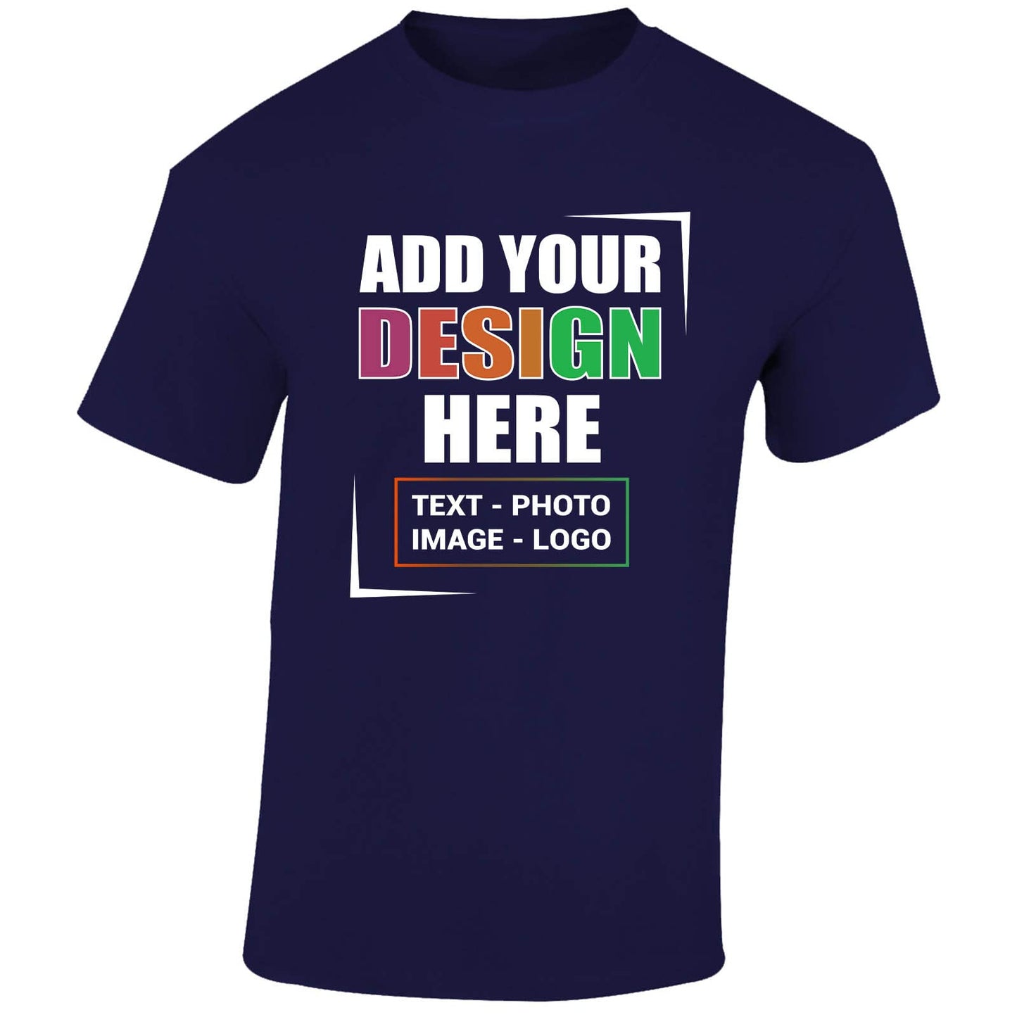 Personalised Custom Men's T-Shirt with Any Text, Photo, or Logo