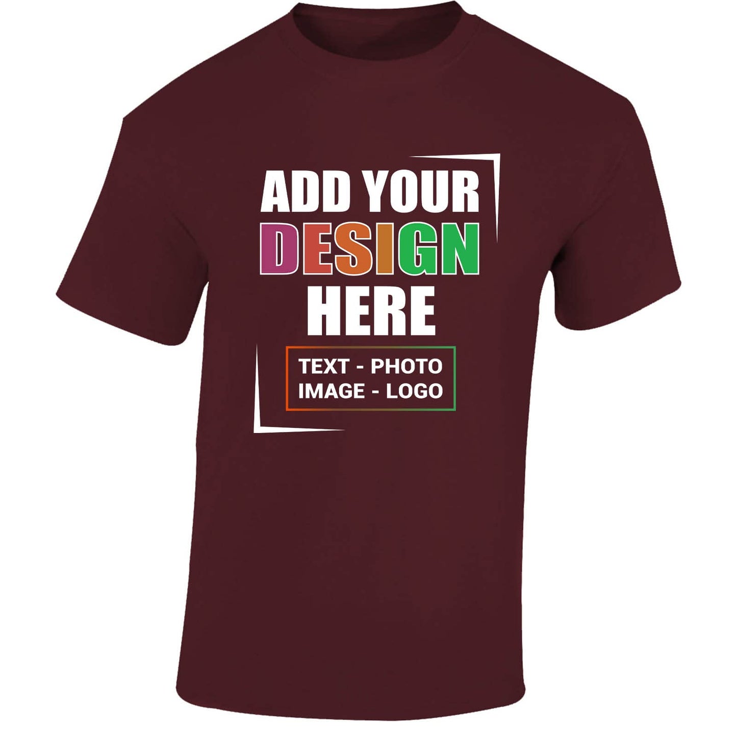 Personalised Custom Men's T-Shirt with Any Text, Photo, or Logo