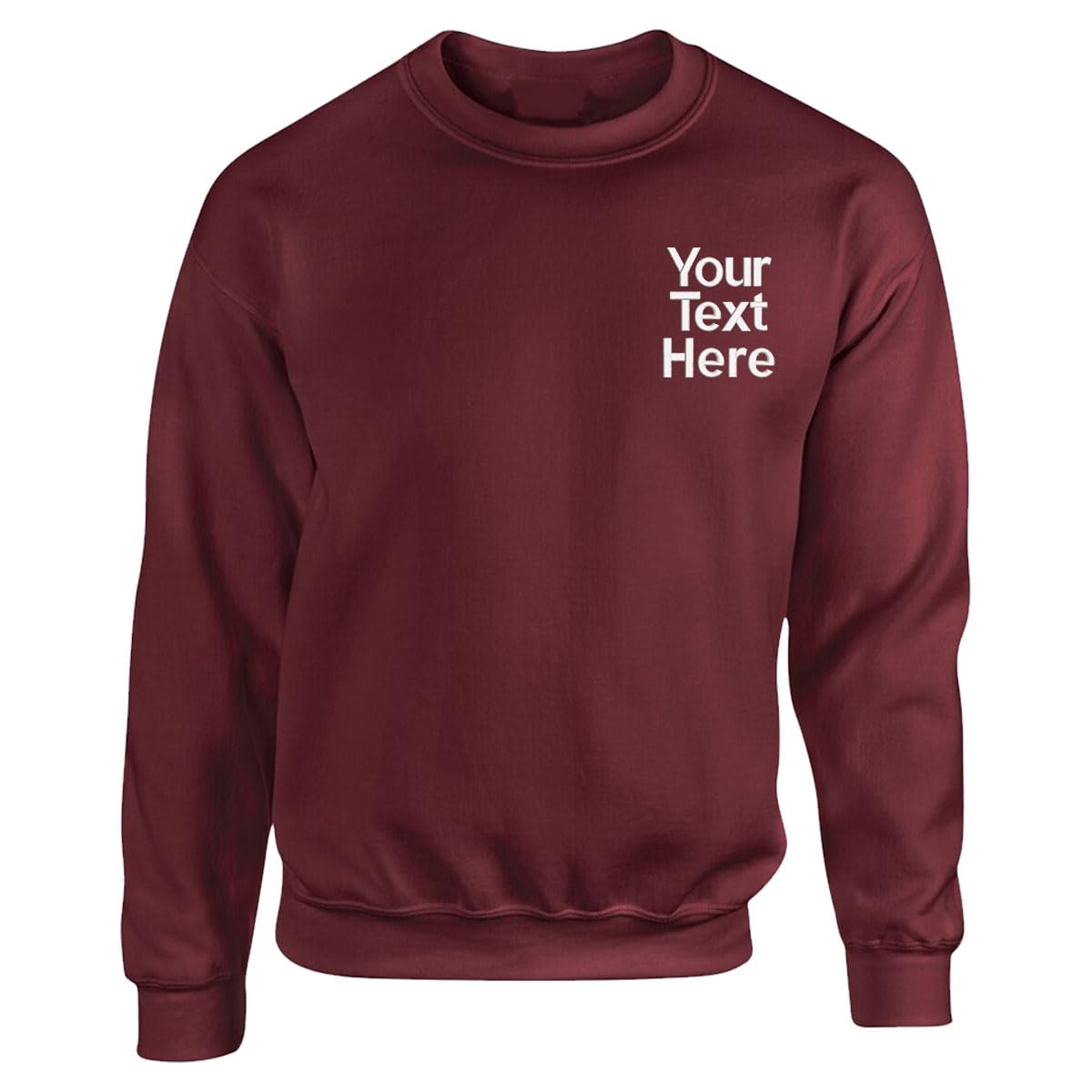 Personalised Embroidered Any Text Sweatshirt-1