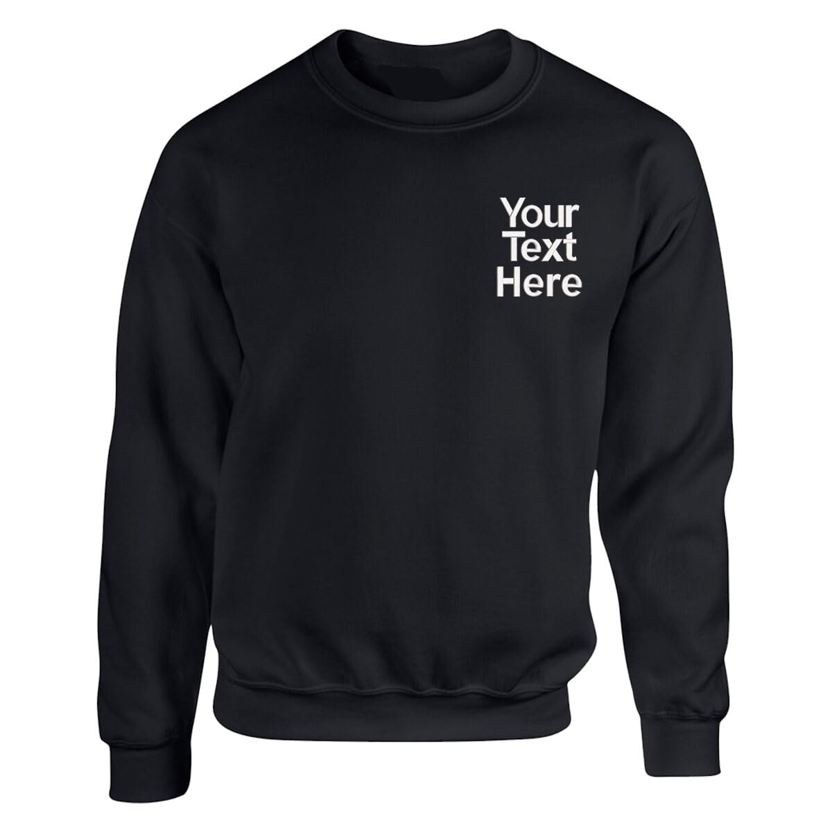 Personalised Embroidered Any Text Sweatshirt-3