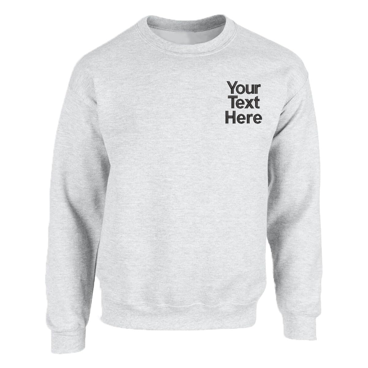 Personalised Embroidered Any Text Sweatshirt-4