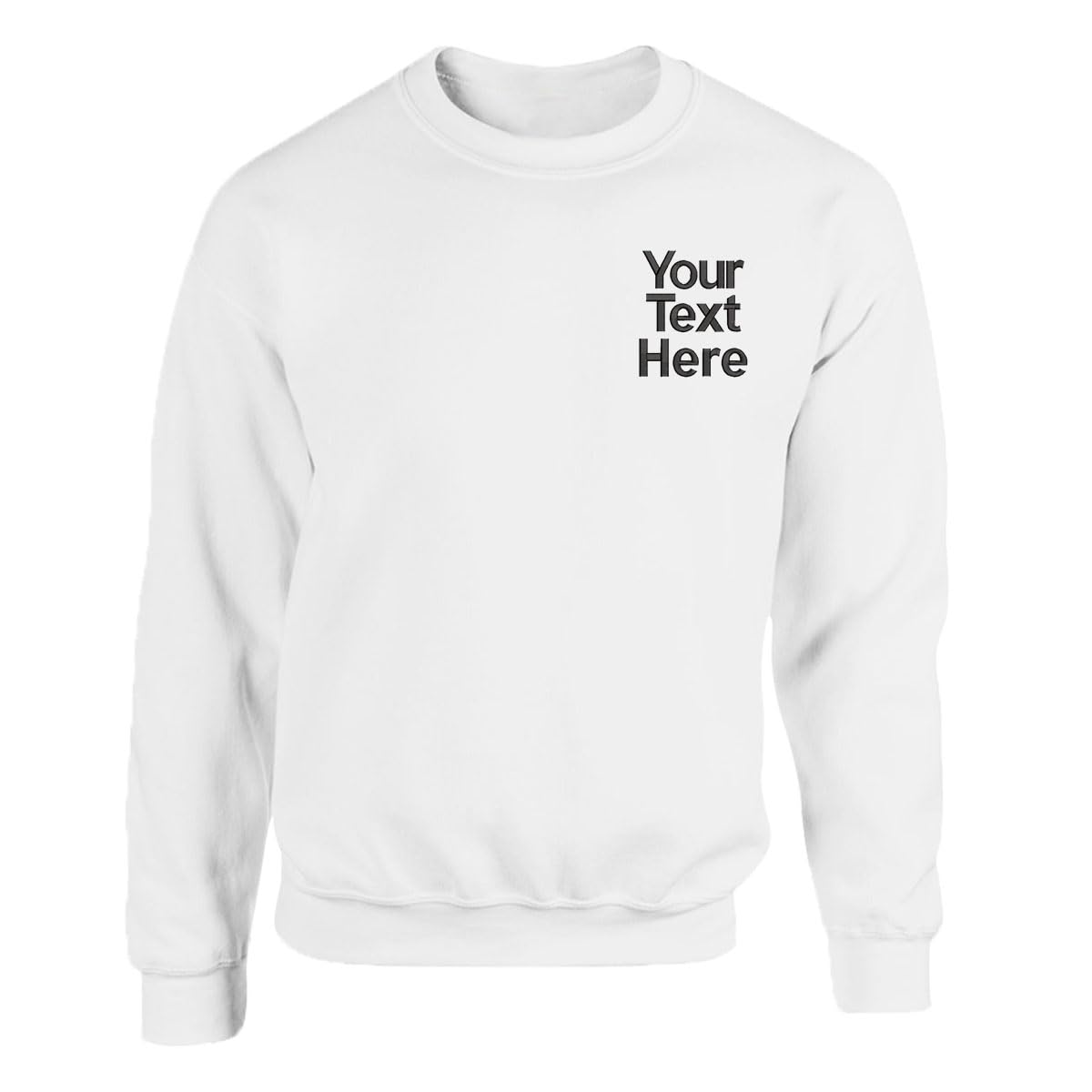 Personalised Embroidered Any Text Sweatshirt-5