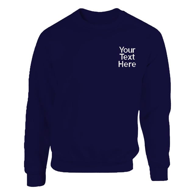 Personalised Embroidered Any Text Sweatshirt-6