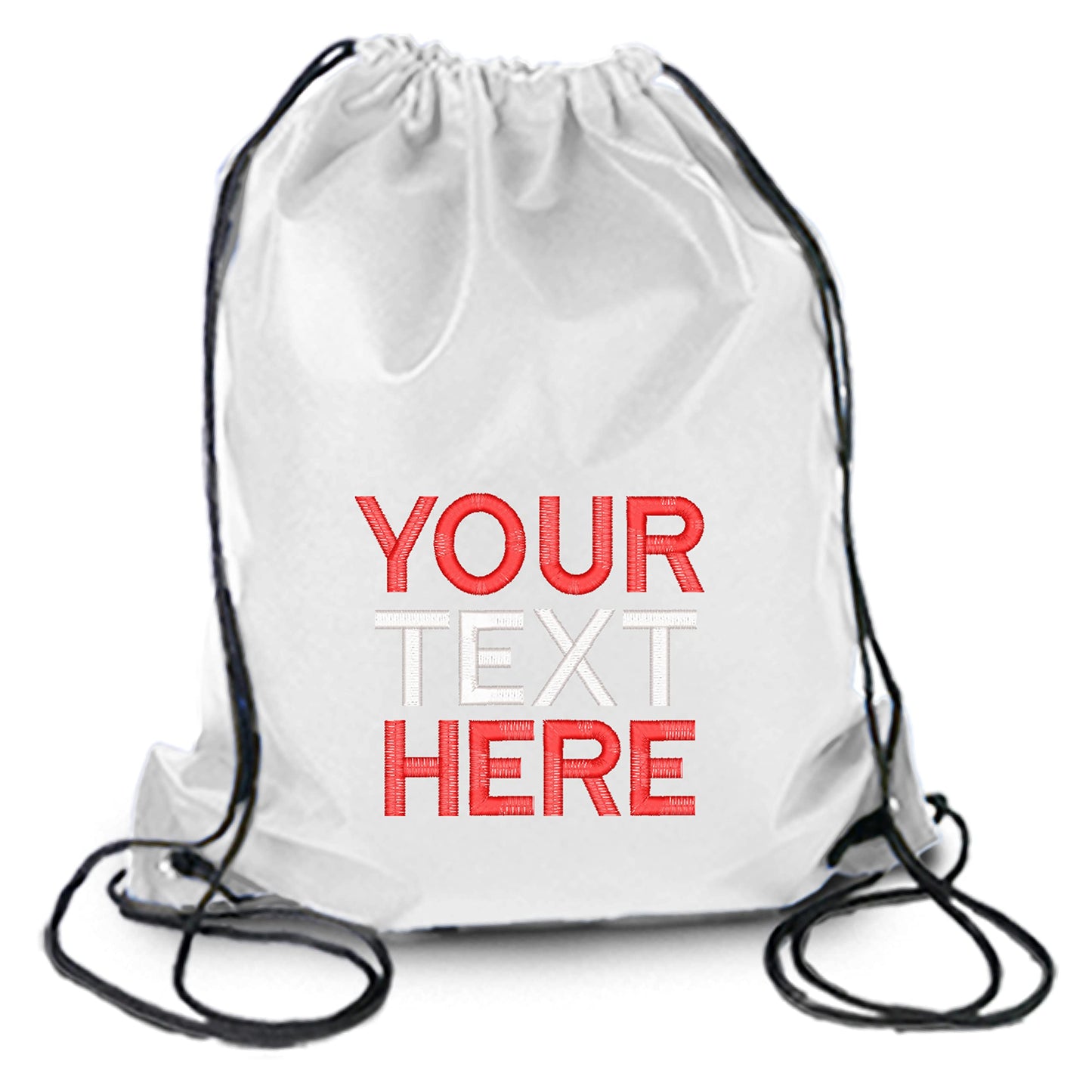 Personalised Embroidered Name Drawstring Bag