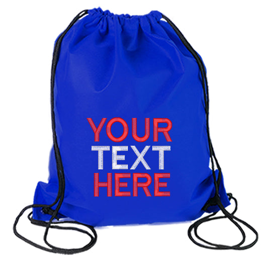 Personalised Embroidered Name Drawstring Bag