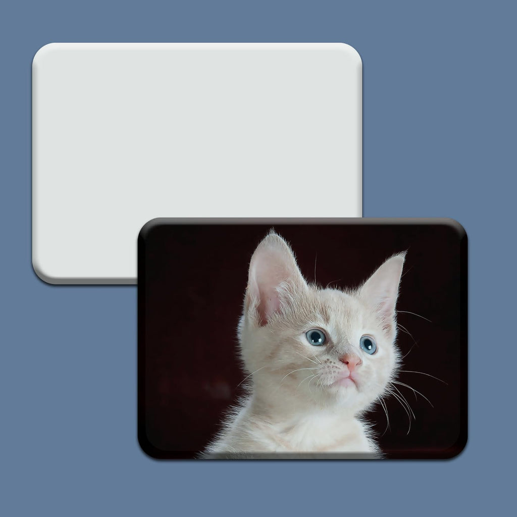 Personalised Fridge Magnets - Customizable Magnetic White Rectangle Photo Frame-2