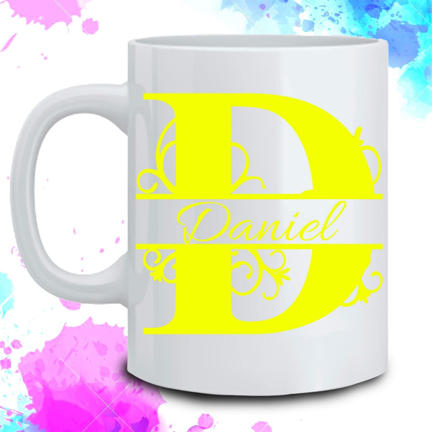 Personalised Initial Name Mug Custom Print