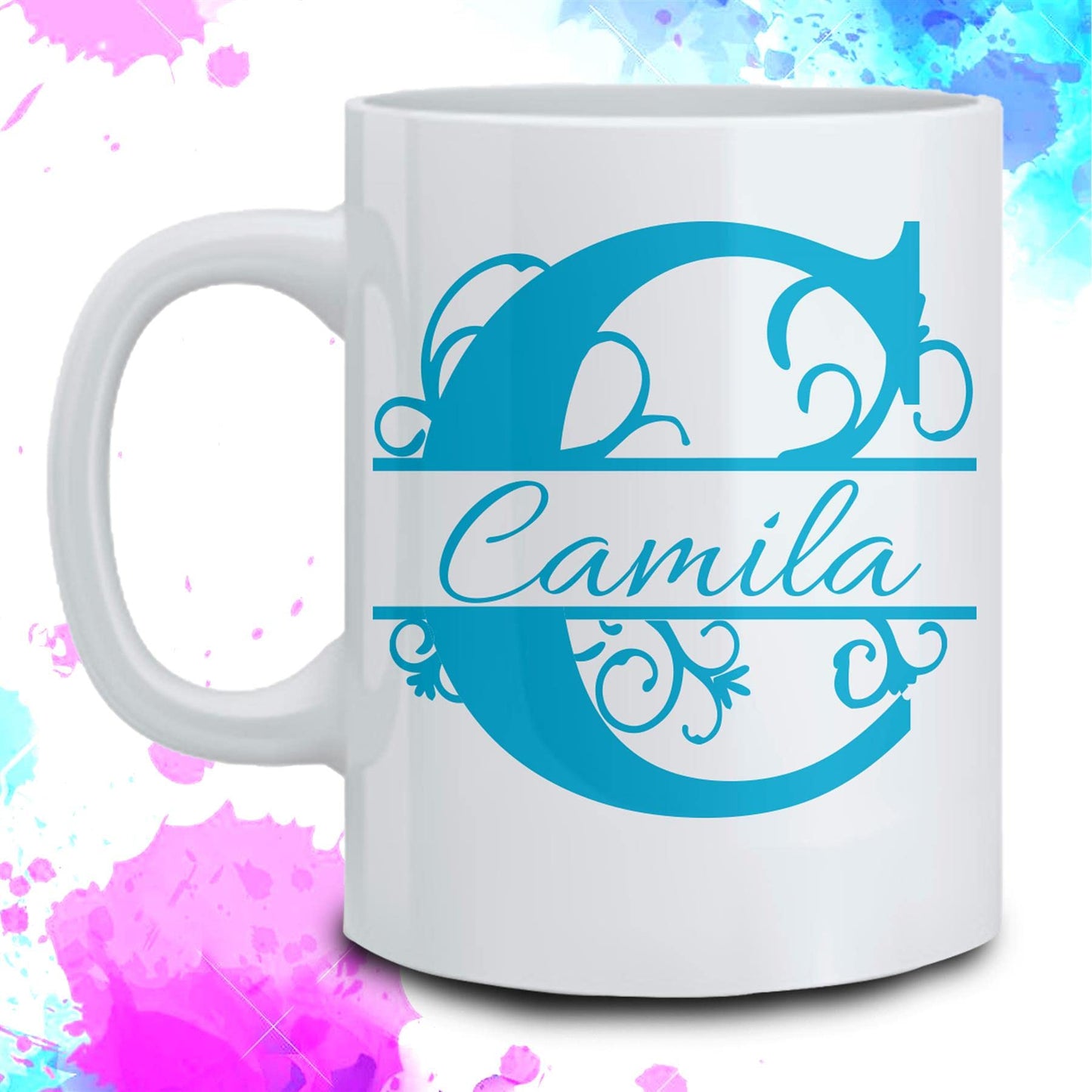 Personalised Initial Name Mug Custom Print