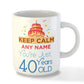 Personalised Keep Calm Any Name Customized Mug