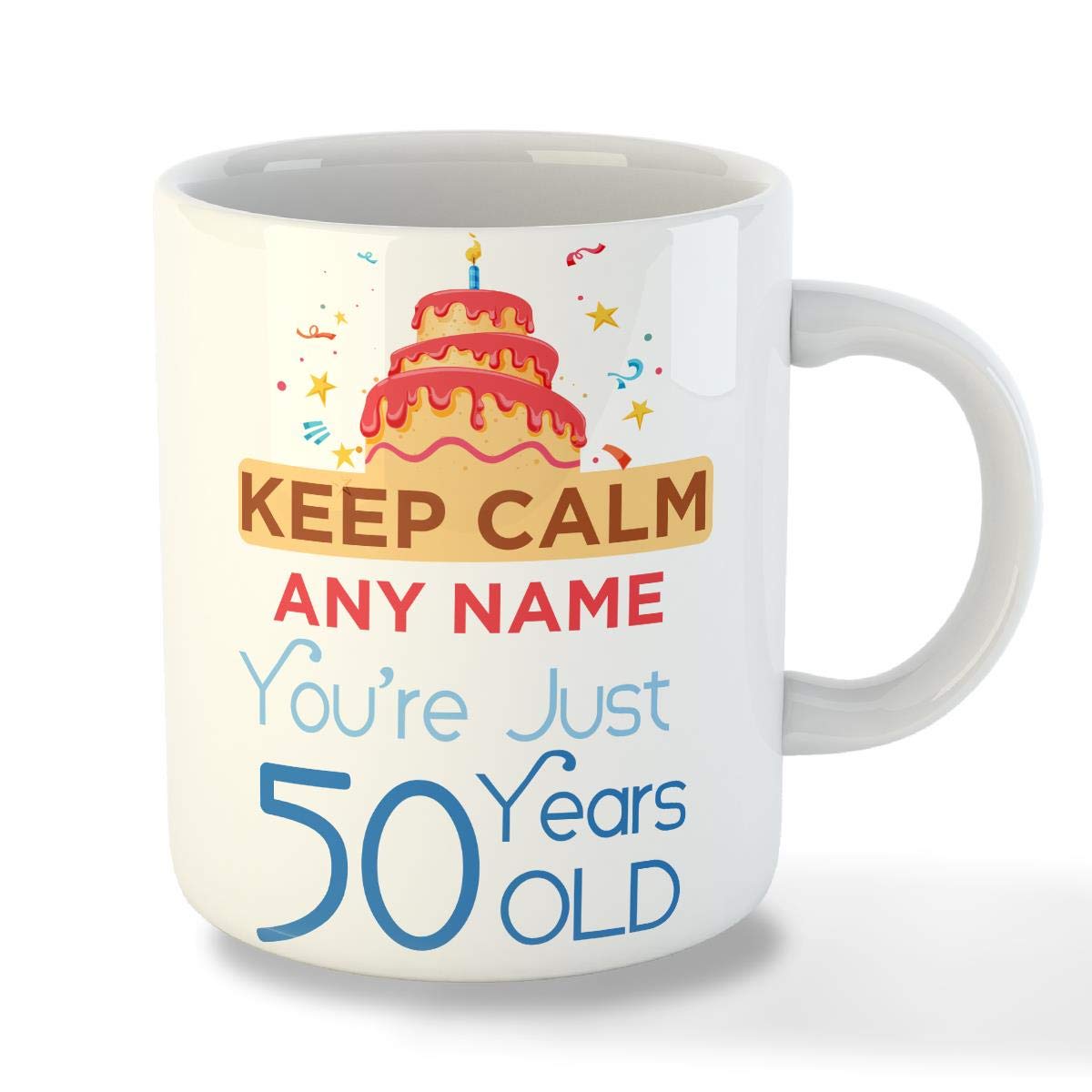 Personalised Keep Calm Any Name Customized Mug