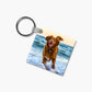 Personalised Keyring Print Custom Image or Text