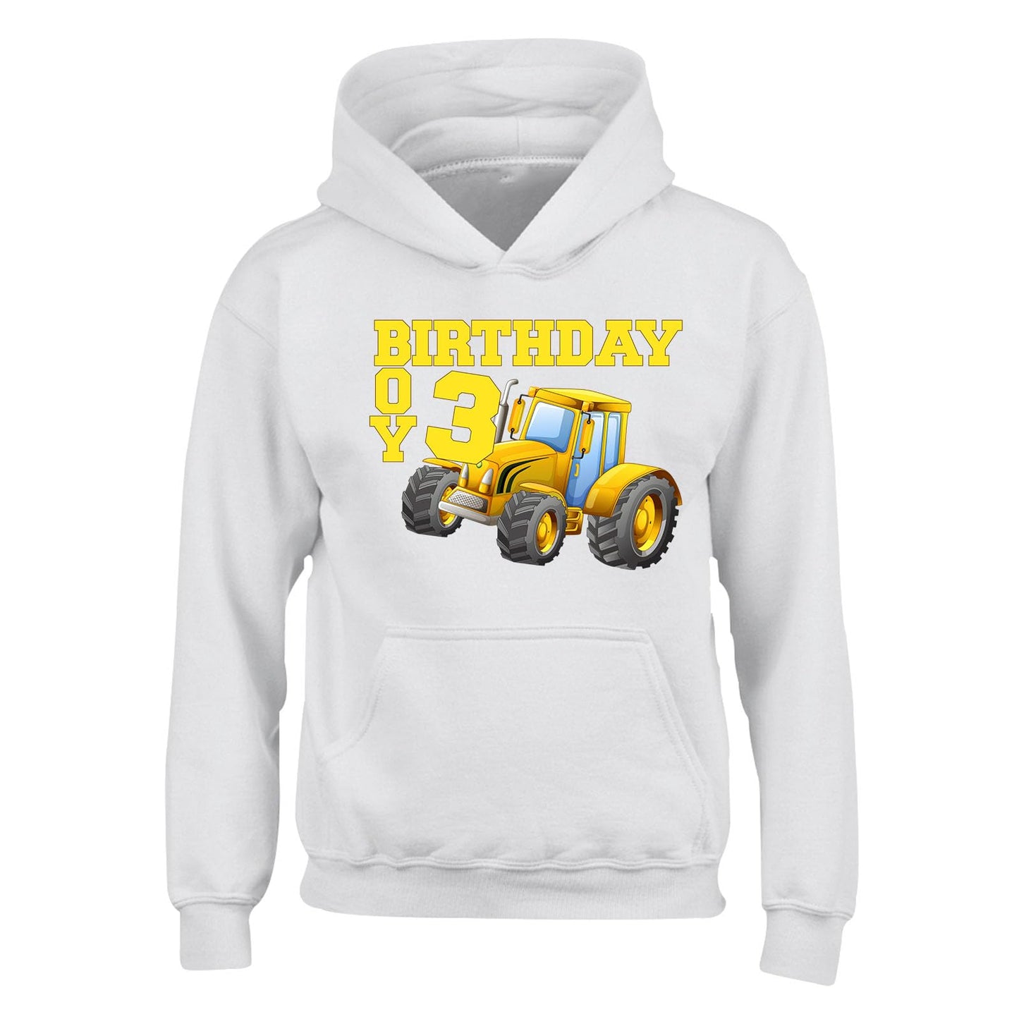 Personalised Custom Age Hoody Tractor Design