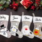 Personalised Kids Name Grey Xmas Custom Stocking