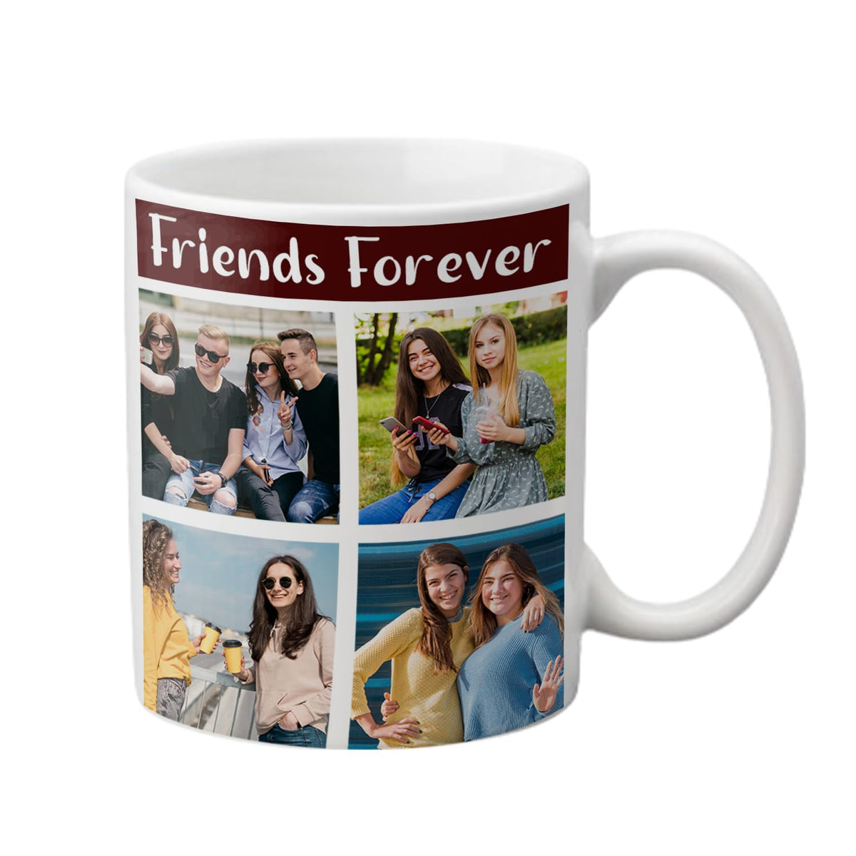Personalised Photo Collage Mug | Custom Multi-Photo Ceramic Mug | UK