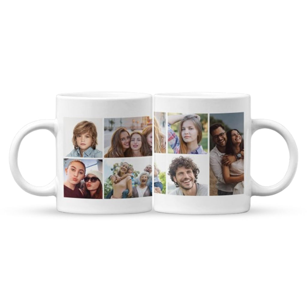 Personalised Photo Collage Mug | Custom Multi-Photo Ceramic Mug | UK