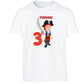 Personalised Name & Age Pirate Boys T-Shirt