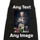 Personalised No Pocket Apron For Men's and Women's Customised any Image or Text