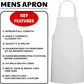 Personalised No Pocket Apron For Men's and Women's Customised any Image or Text