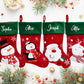 Personalised Red and Green Custom Stocking